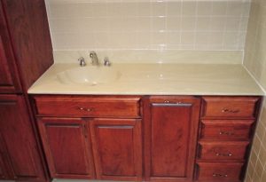 bathroom cabinet replacement