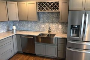 attractive custom kitchen cabinet installation