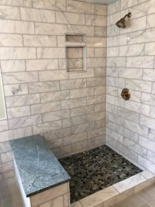 Leawood Natural Stone Supplier tile shower remodel 225x300